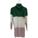 Dark Green, White & Pink